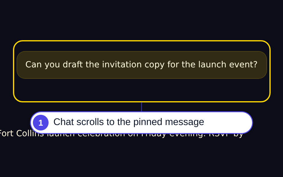 Jump to a pinned message