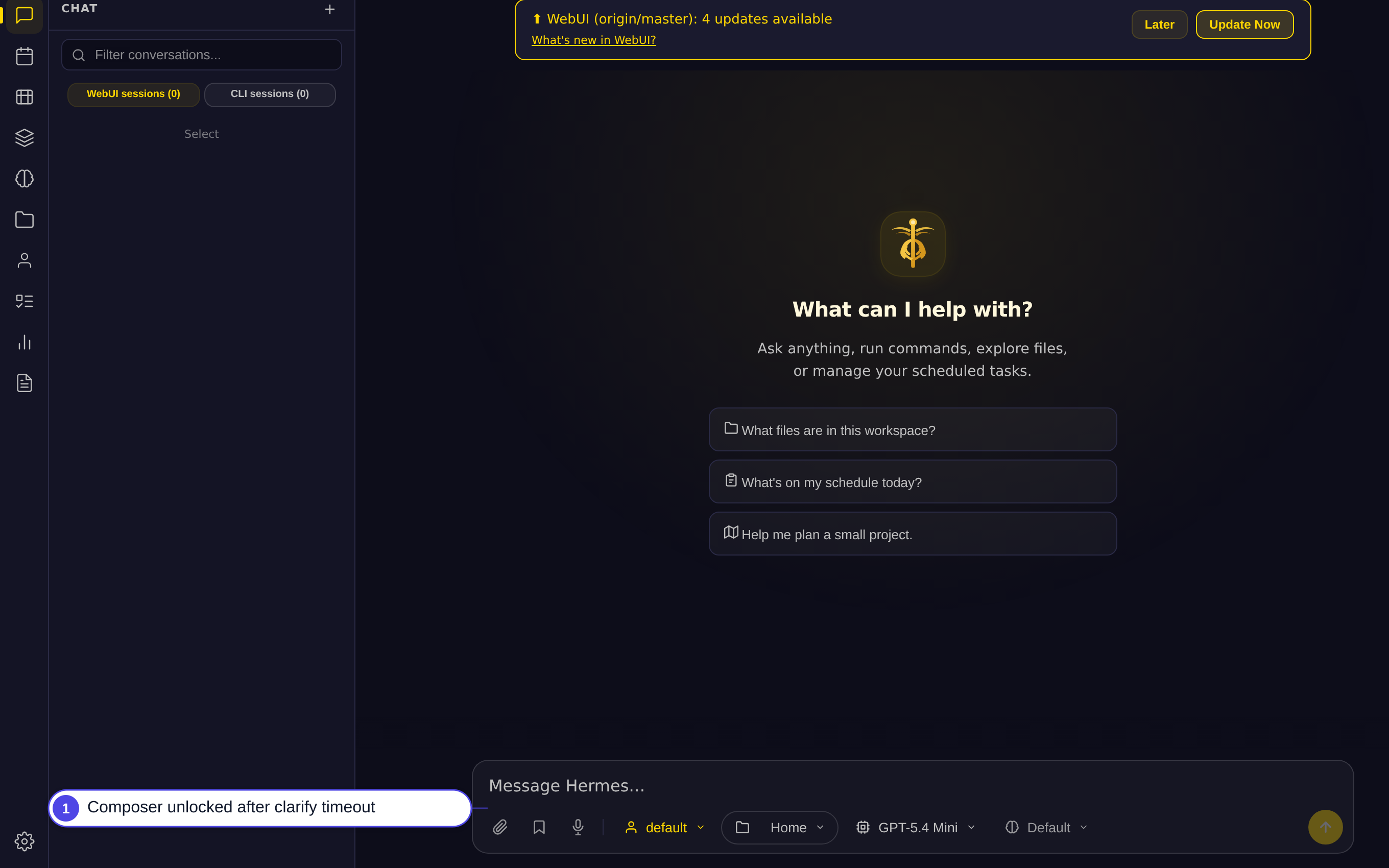 Submit to an expired clarify prompt