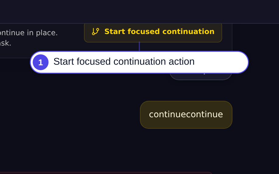 Attempt generic continuation on exhausted session