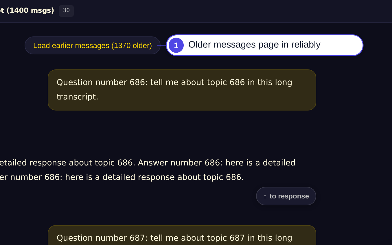 Scroll to load older messages